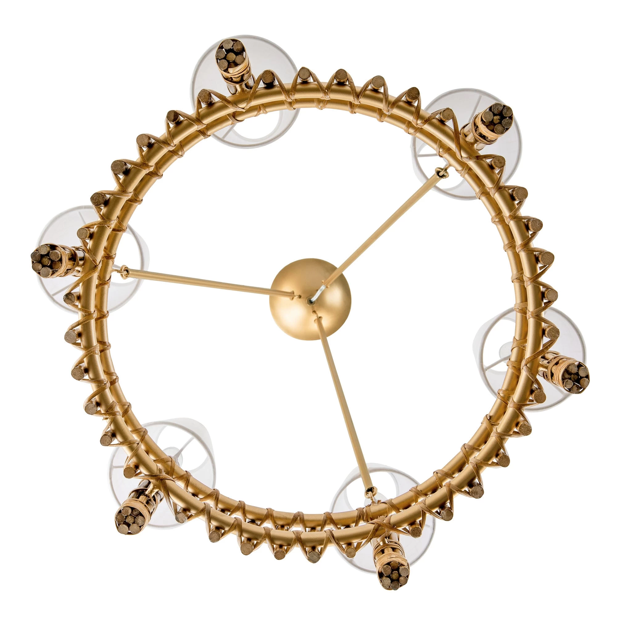 Nevis 360C06FG 6-Light Chandelier - French Gold 7 Nevis 360C06FG 6-Light Chandelier - French Gold - Image 5