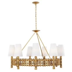 Nevis 360C09FG 9-Light Chandelier - French Gold -Hanging Lighting 360C09FG
