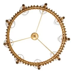 Nevis 360C09FG 9-Light Chandelier - French Gold -Hanging Lighting 360C09FG 5