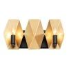Malone 361B02MBFG 2-Light Vanity Light - Matte Black/French Gold -Hanging Lighting 361B02MBFG 3