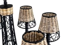 Cayman 362C06BL 6-Light Chandelier - Black -Hanging Lighting 362C06BL 6