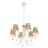 Cayman 362C06CW 6-Light Chandelier - Country White -Hanging Lighting 362C06CW 1