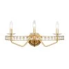 Monroe 363B03AG 3-Light Vanity Light - Antique Gold -Hanging Lighting 363B03AG 1