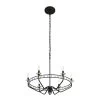 Monroe 363C06CB 6-Light Crystal Chandelier - Carbon Black -Hanging Lighting 363C06CB 1