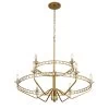 Monroe 363C09AG 9-Light Crystal Chandelier - Antique Gold 2 Monroe 363C09AG 9-Light Crystal Chandelier - Antique Gold -Hanging Lighting 363C09AG 1