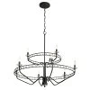 Monroe 363C09CB 9-Light Crystal Chandelier - Carbon Black -Hanging Lighting 363C09CB 1