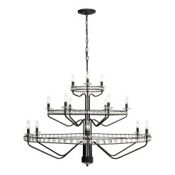 Monroe 363C15CB 15-Light Chandelier - Carbon Black 17 Monroe 363C15CB 15-Light Chandelier - Carbon Black -Hanging Lighting 363C15CB