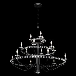 Monroe 363C15CB 15-Light Chandelier - Carbon Black 13 Monroe 363C15CB 15-Light Chandelier - Carbon Black -Hanging Lighting 363C15CB 4