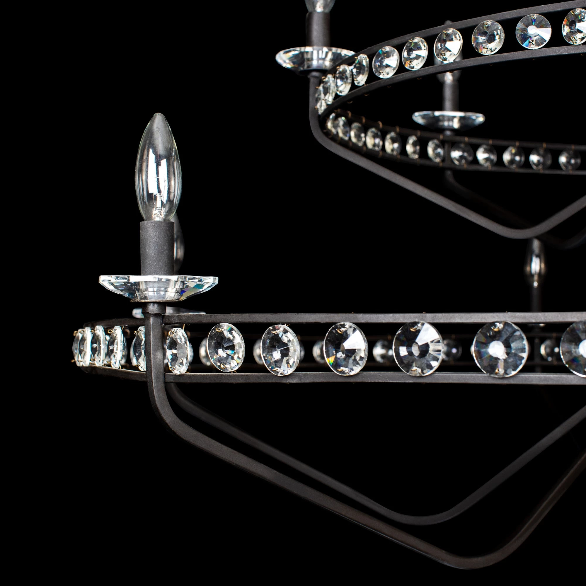 Monroe 363C15CB 15-Light Chandelier - Carbon Black 8 Monroe 363C15CB 15-Light Chandelier - Carbon Black - Image 6
