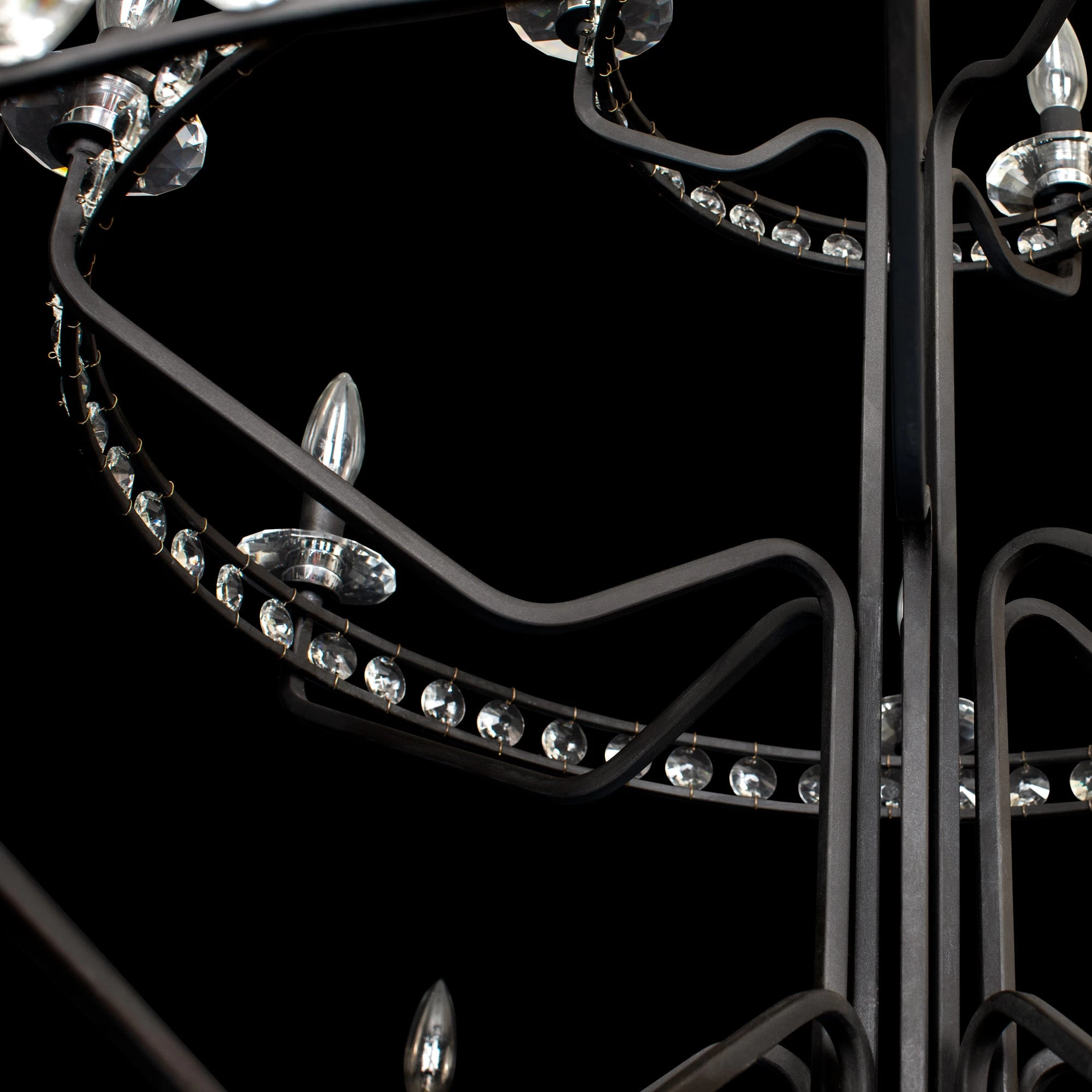 Monroe 363C15CB 15-Light Chandelier - Carbon Black 9 Monroe 363C15CB 15-Light Chandelier - Carbon Black - Image 7