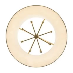 Coco 364P08MWFG 8-Light Pendant Light - Matte White/French Gold -Hanging Lighting 364P08MWFG 3