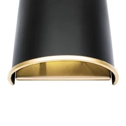 Coco 364W02MBFG 2-Light Wall Sconce - Matte Black/French Gold 10 Coco 364W02MBFG 2-Light Wall Sconce - Matte Black/French Gold -Hanging Lighting 364W02MBFG Detail 1