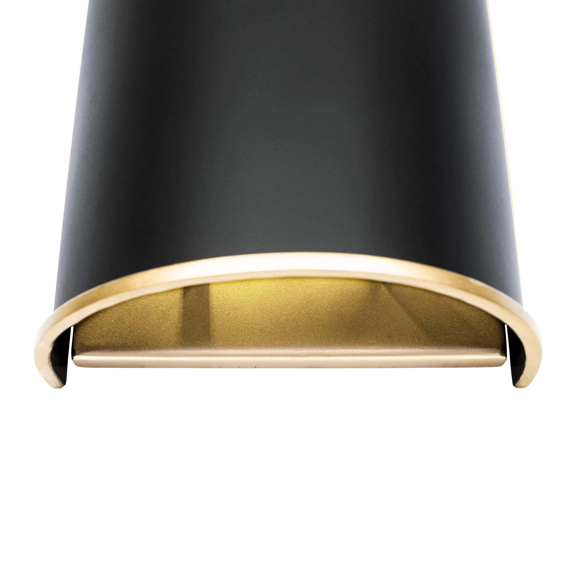 Coco 364W02MBFG 2-Light Wall Sconce - Matte Black/French Gold 6 Coco 364W02MBFG 2-Light Wall Sconce - Matte Black/French Gold - Image 4