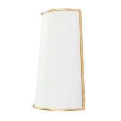 Coco 364W02MWFG 2-Light Wall Sconce - Matte White/French Gold -Hanging Lighting 364W02MWFG 1