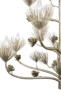 Pinion 365C12ZG 12-Light Chandelier - Zen Gold -Hanging Lighting 365C12ZG Detail 1