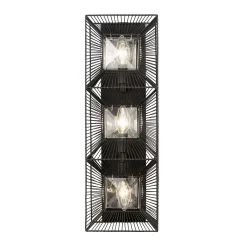 Arcade 366W03CB 3-Light Wall Sconce - Carbon -Hanging Lighting 366W03CB