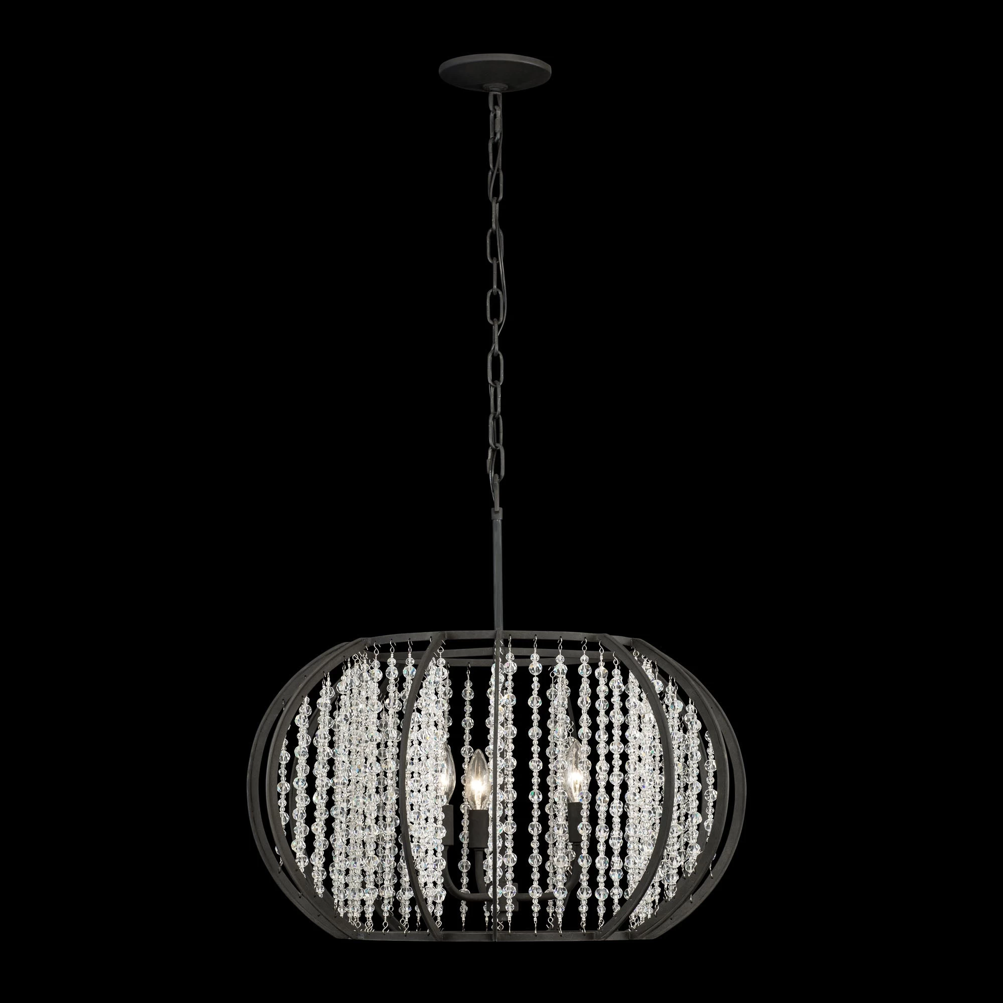 Caesar 367P03CB 3-Light Pendant Light - Carbon 8 Caesar 367P03CB 3-Light Pendant Light - Carbon - Image 6