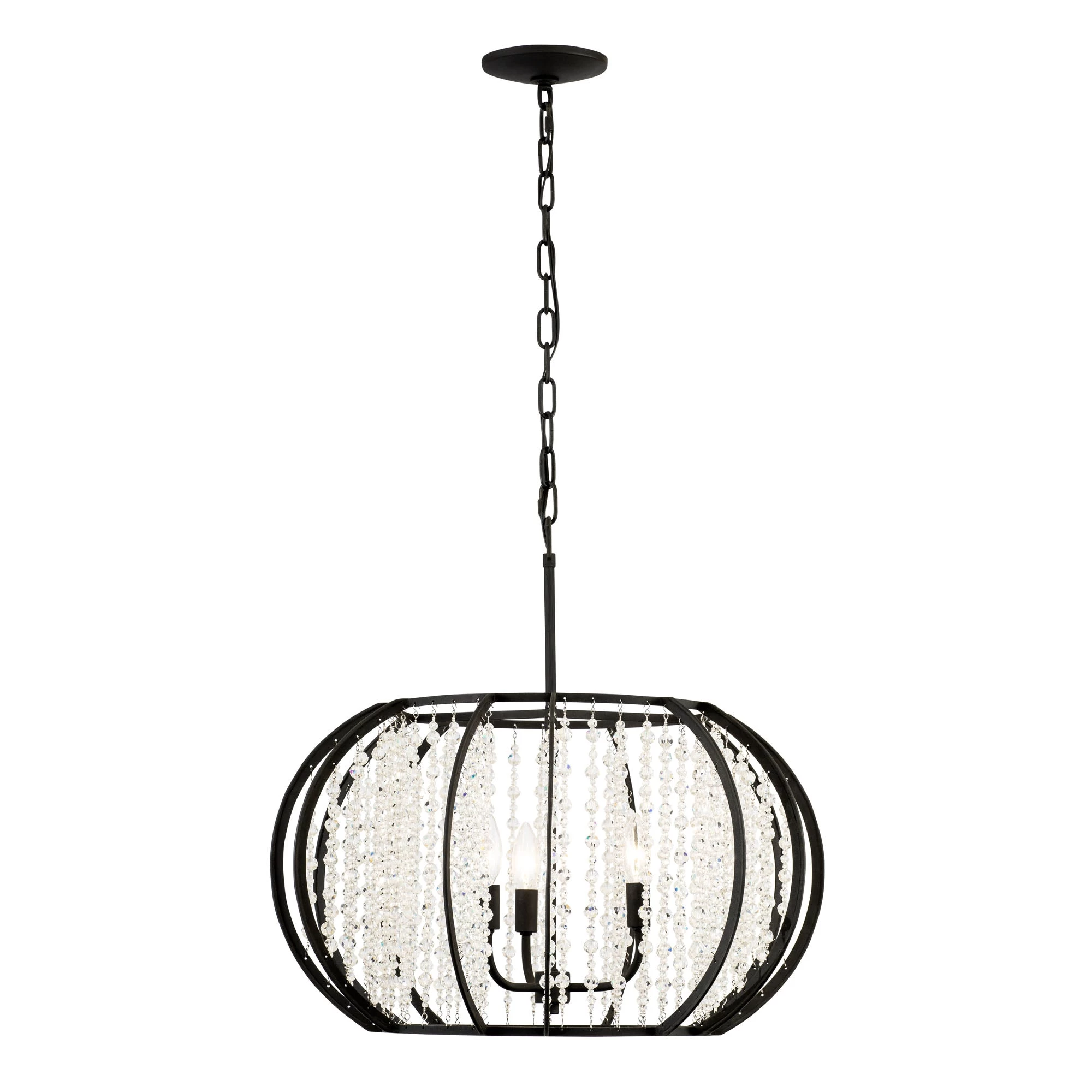 Caesar 367P03CB 3-Light Pendant Light - Carbon 3 Caesar 367P03CB 3-Light Pendant Light - Carbon