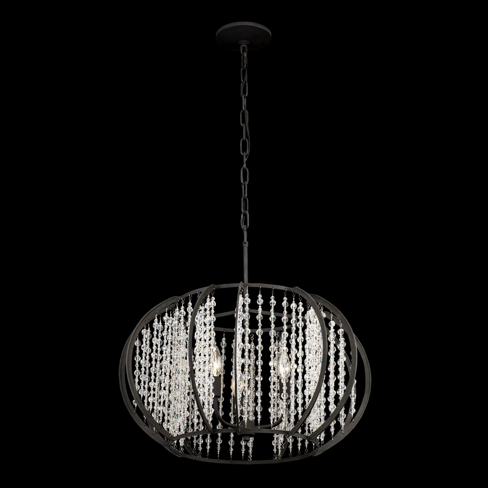 Caesar 367P03CB 3-Light Pendant Light - Carbon 4 Caesar 367P03CB 3-Light Pendant Light - Carbon - Image 2