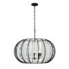 Caesar 367P08CB 8-Light Pendant Light - Carbon -Hanging Lighting 367P08CB 1