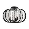 Caesar 367S03CB 3-Light Semi-Flush - Carbon -Hanging Lighting 367S03CB 1