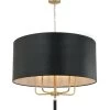 Secret Agent 368P05GOB 5-Light Pendant Light - Painted Gold/Black Leather -Hanging Lighting 368P05GOB