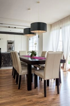 Secret Agent 368P05GOB 5-Light Pendant Light - Painted Gold/Black Leather -Hanging Lighting 368P05GOB app