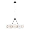 Cosmos 370C06MB 6-Light Chandelier - Matte Black -Hanging Lighting 370C06MB