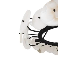 Cosmos 370C06MB 6-Light Chandelier - Matte Black -Hanging Lighting 370C06MB Detail 1