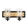 Hammer Time 371B02CBFG 2-Light Vanity Light - Carbon/French Gold -Hanging Lighting 371B02CBFG 1