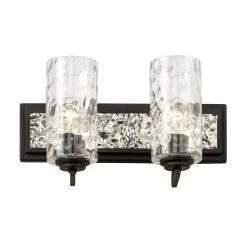 Hammer Time 371B02CBPS 2-Light Vanity Light - Carbon/Polished Stainless -Hanging Lighting 371B02CBPS 3