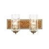 Hammer Time 371B02HGC 2-Light Vanity Light - Havana Gold/Cinnamon -Hanging Lighting 371B02HGC 1