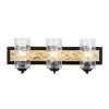 Hammer Time 371B03CBFG 3-Light Vanity Light - Carbon/French Gold -Hanging Lighting 371B03CBFG 1