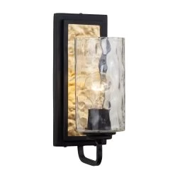 Hammer Time 371W01CBFG 1-Light Wall Sconce - Carbon/French Gold 9 Hammer Time 371W01CBFG 1-Light Wall Sconce - Carbon/French Gold -Hanging Lighting 371W01CBFG