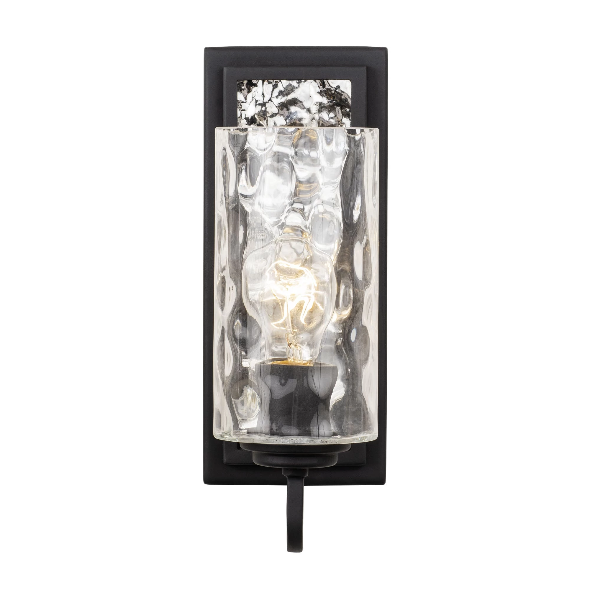 Hammer Time 371W01CBPS 1-Light Wall Sconce - Carbon/Polished Stainless 3 Hammer Time 371W01CBPS 1-Light Wall Sconce - Carbon/Polished Stainless