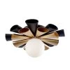 Daphne 372S01SMBFG 1-Light Ceiling Light - Matte Black/French Gold -Hanging Lighting 372S01SMBFG