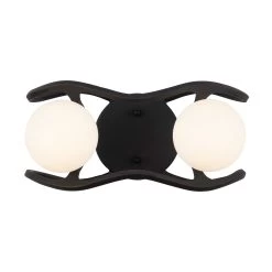 Black Betty 374B02CBFG 2-Light Vanity Light - Carbon/French Gold -Hanging Lighting 374B02CBFG 1