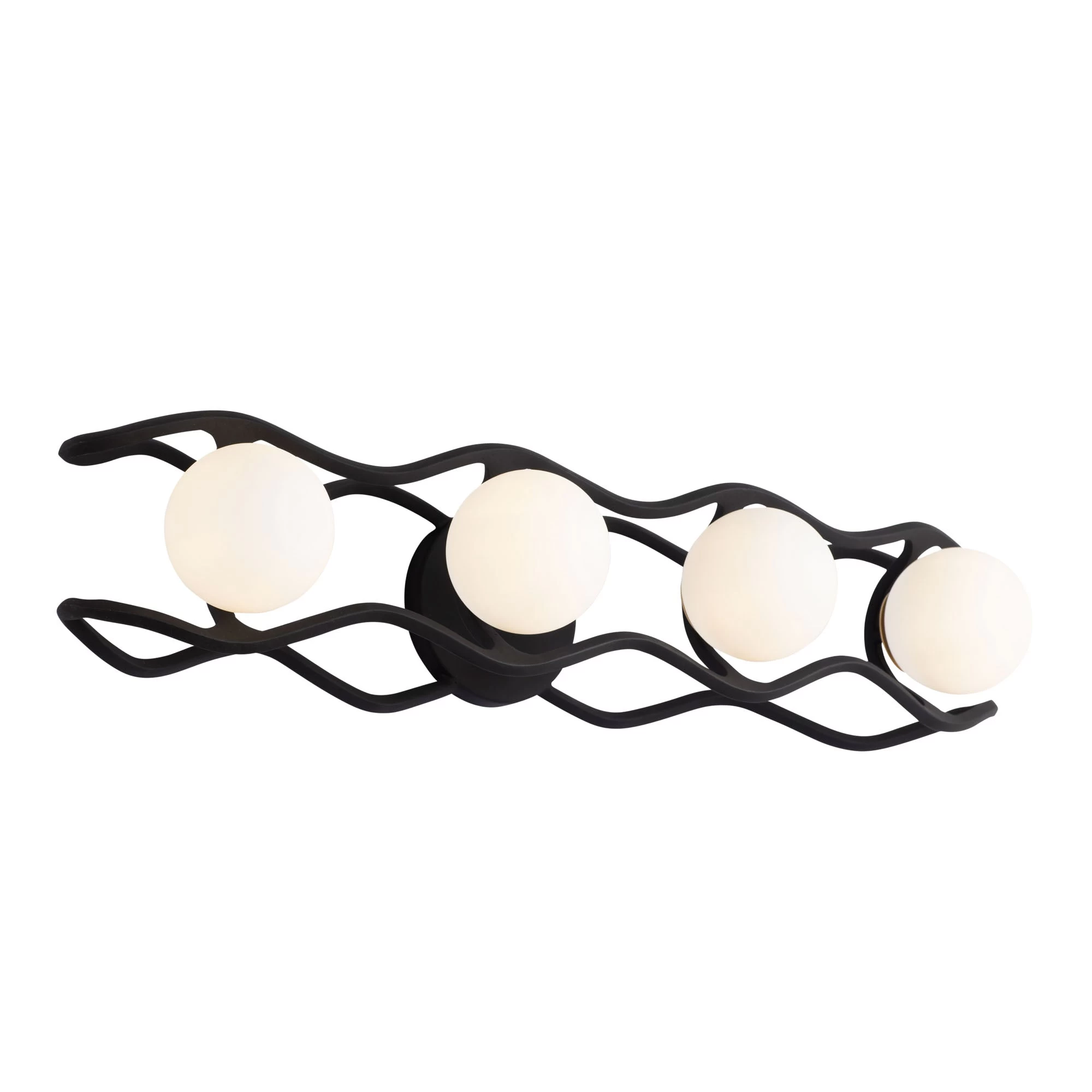 Black Betty 374B04CBFG 4-Light Vanity Light - Carbon/French Gold 4 Black Betty 374B04CBFG 4-Light Vanity Light - Carbon/French Gold - Image 2