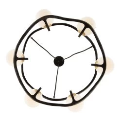 Black Betty 374C06CBFG 6-Light Chandelier - Carbon/French Gold -Hanging Lighting 374C06CBFG 4