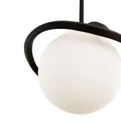 Black Betty 374M01CBFG 1-Light Mini Pendant Light - Carbon/French Gold -Hanging Lighting 374M01CBFG Detail 1
