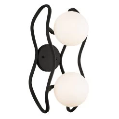 Black Betty 374W02CBFG 2-Light Wall Sconce - Carbon/French Gold -Hanging Lighting 374W02CBFG 3