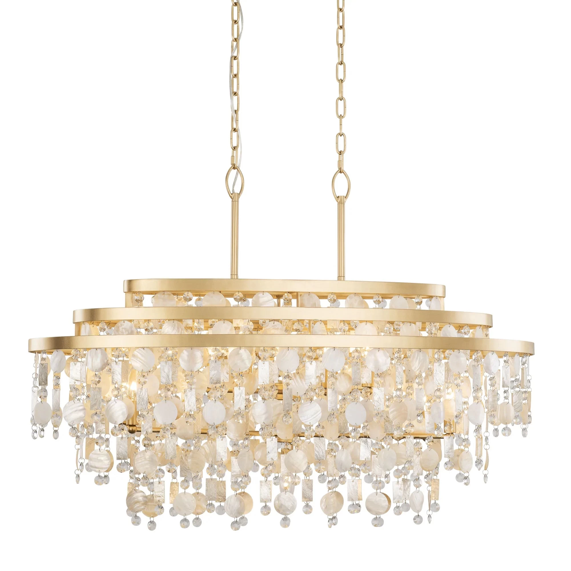 Kalani 377N09FG 9-Light Kitchen Pendant Light - French Gold 12 Kalani 377N09FG 9-Light Kitchen Pendant Light - French Gold - Image 10