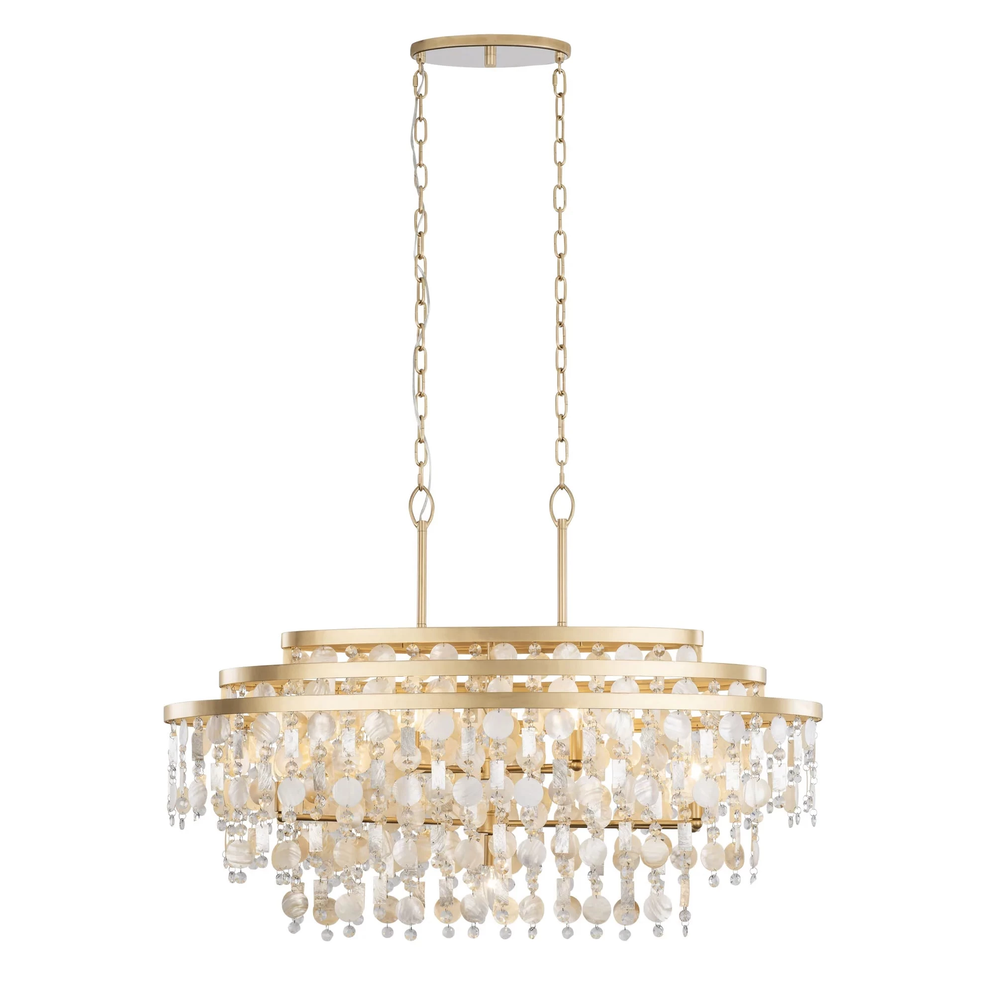 Kalani 377N09FG 9-Light Kitchen Pendant Light - French Gold 3 Kalani 377N09FG 9-Light Kitchen Pendant Light - French Gold