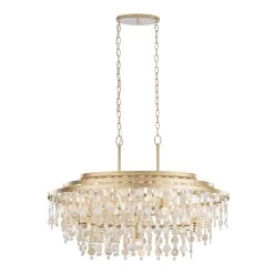Kalani 377N09FG 9-Light Kitchen Pendant Light - French Gold 14 Kalani 377N09FG 9-Light Kitchen Pendant Light - French Gold -Hanging Lighting 377N09FG 3