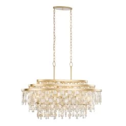 Kalani 377N09FG 9-Light Kitchen Pendant Light - French Gold 18 Kalani 377N09FG 9-Light Kitchen Pendant Light - French Gold -Hanging Lighting 377N09FG 7