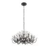 Wildflower 378C08MB 8-Light Chandelier - Matte Black -Hanging Lighting 378C08MB 1