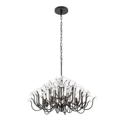 Wildflower 378C08MB 8-Light Chandelier - Matte Black