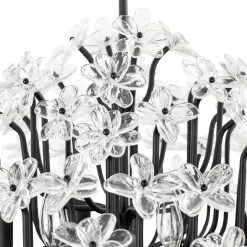 Wildflower 378C08MB 8-Light Chandelier - Matte Black -Hanging Lighting 378C08MB Detail 2