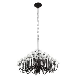Wildflower 378C15MB 15-Light Chandelier - Matte Black -Hanging Lighting 378C15MB 3