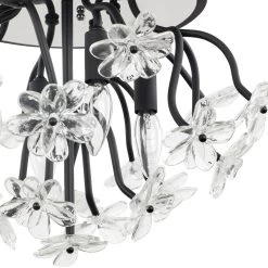 Wildflower 378S04MB 4-Light Ceiling Light - Matte Black -Hanging Lighting 378S04MB Detail 1